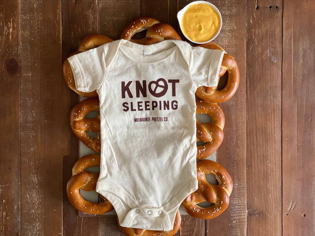 New Baby Onesie and Bavarian Soft Pretzel Gift Pack