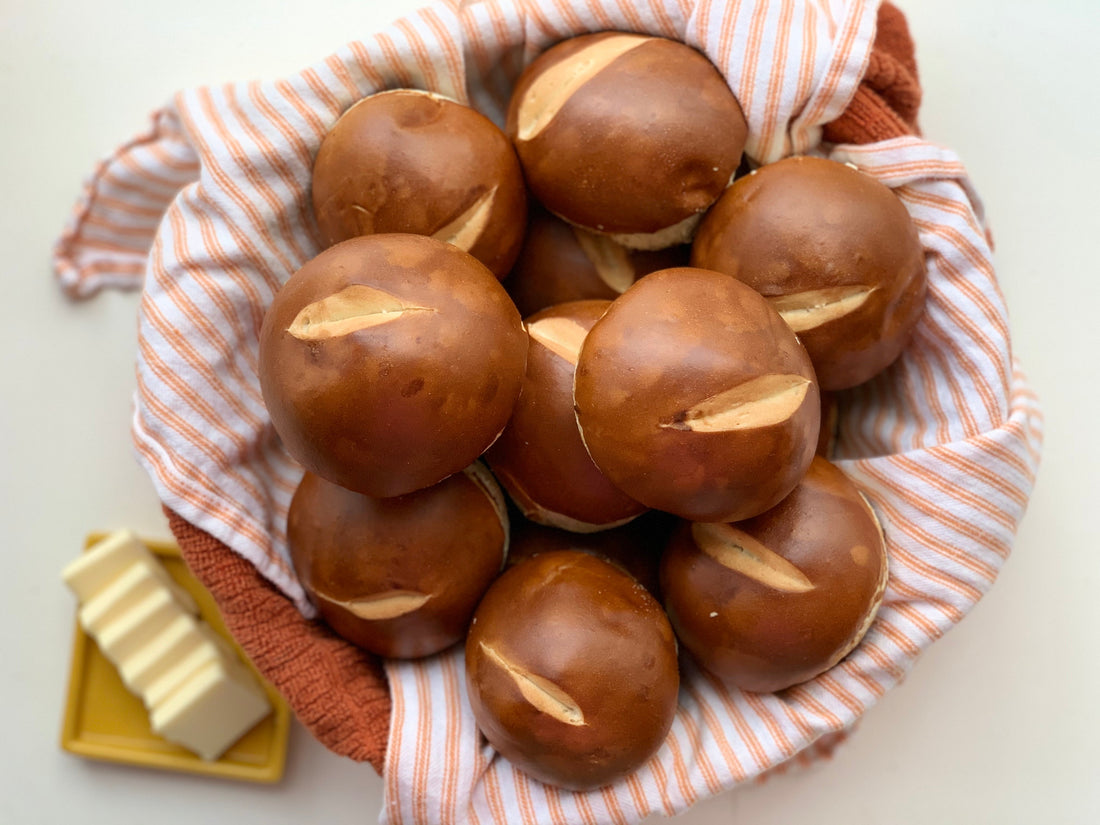 Pretzel Slider Bun- 9 pack