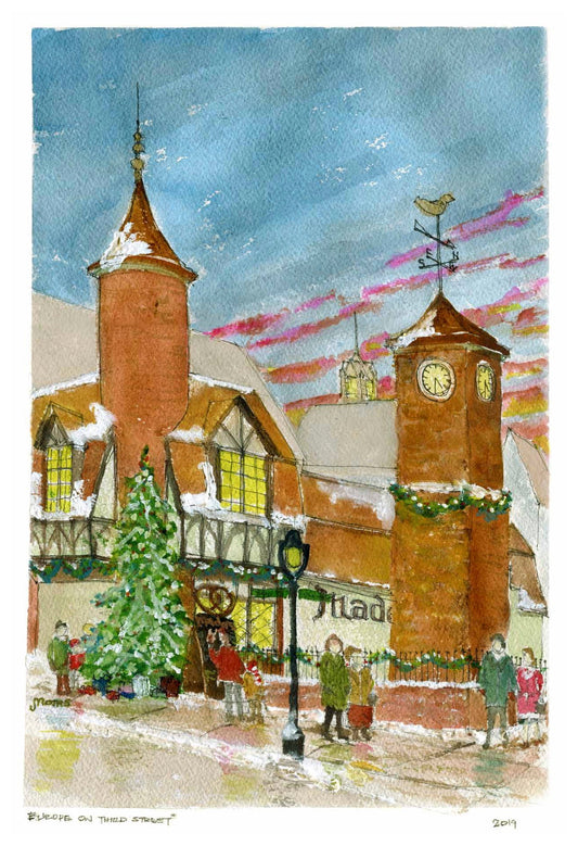 2019 Holiday Watercolor Print