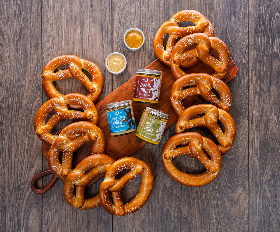 Ultimate Mustard Fan Bavarian Soft Pretzel Gift Pack