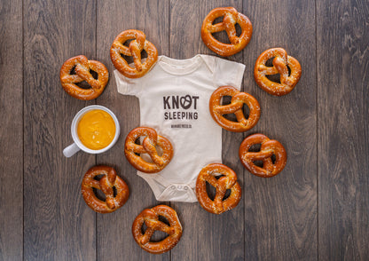 New Baby Onesie and Bavarian Soft Pretzel Gift Pack