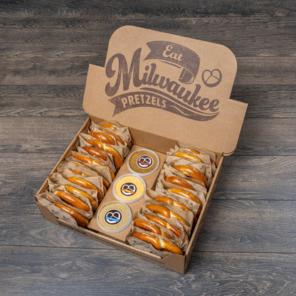 Catering Pick-Up At Milwaukee Pretzel Co.  - 24 5oz Twists and Dips Ready to Eat