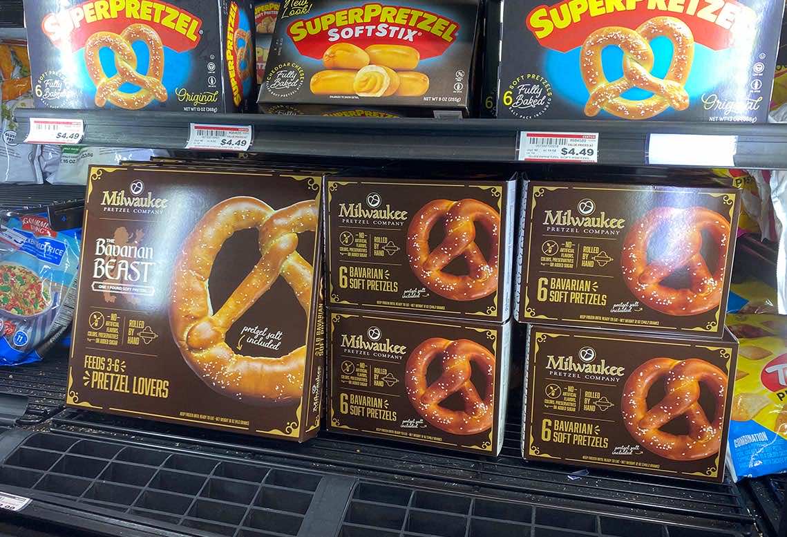 Milwaukee Pretzel Boxes in Freezer